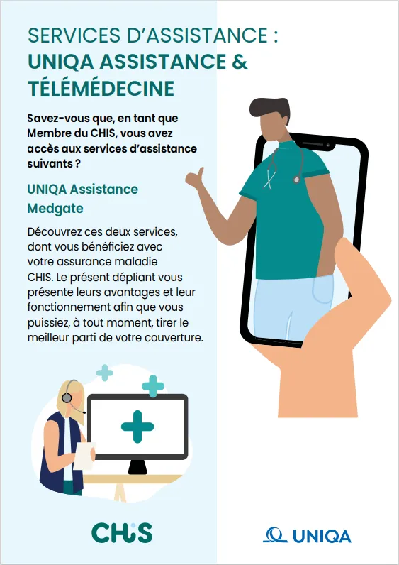 Assistance services flyer front page